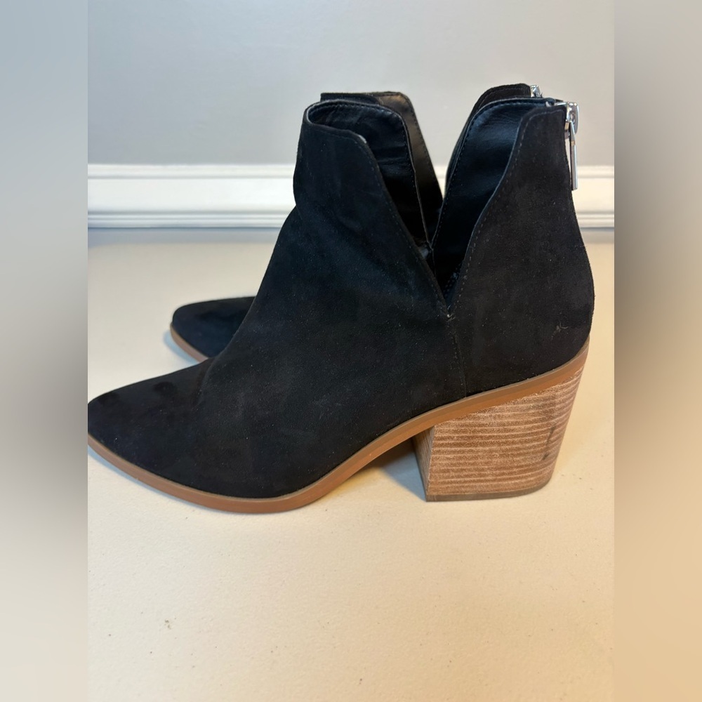 BP. (Nordstrom) Brynne Faux Suede Booties – Black | Size 11 - Picture 6 of 13